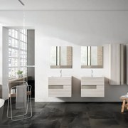 Mobile da bagno sotto lavabo VISOBATH Vision betulla laminato opaco L 60 x H 55 x P 45 cm 2 cassetti, lavabo non incluso
