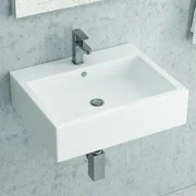 Lavabo da terra freestanding Cloud bianco opaco in ceramica