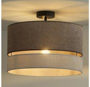 Duolla - Lampadario a plafone DOUBLE 1xE27/15W/230V diametro 40 cm marrone/grigio