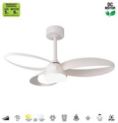 Ventilatore da soffitto Infinity bianco, Ø 92.6 cm, CCT, dimmerabile, MANTRA IP20