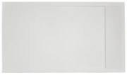 Piatto doccia SENSEA in resina Neo bianco L 80 x L 120 x H 3 cm opaco effetto pietra