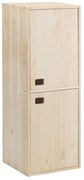 Libreria 2 ripiani Dinamic L 37.3 x P 33 x H 105.4 cm pino naturale, portata per ripiano 51 kg