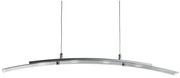 Curve 4lt pendant - metallo argentato satinato e vetro smerigliato