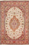 Tabriz Tappeto persiano 200x300 Beige (Iran) Annodato A Mano