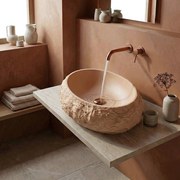 Lavabo da appoggio Rea Mika Light Terracotta