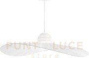 Madame lampadario sospeso in metallo 110cm bianco 1 luce attacco e27