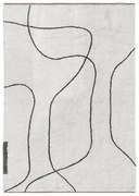 Tappeto avorio in cotone lavabile 140x200 cm Shadow – Mette Ditmer Denmark