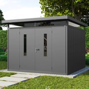 PRIMEYARD Casetta da giardino 298x298 cm, antracite - (GFPV00907)