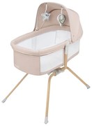 Lionelo - Lettino da viaggio 3 in 1 MALIN EVO Beige Naturale