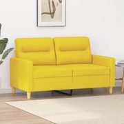 Divano A 2 Posti Giallo Chiaro 120 Cm İn Tessuto /
