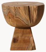 Sgabello in legno di teak fatto a mano Arched