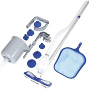 Bestway - Kit Pulizia Acqua Piscina Aspiratore con Rete Setaccio Piscine