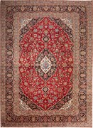 Kashan Tappeto persiano 250 x 350 Rosso (Iran) Annodato A Mano