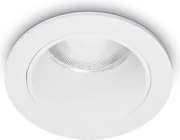 Quark faretto da incasso led cob 12 w 25° 1200 lm 3000 k d.4,9cm bi...
