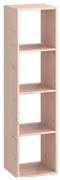 Mensola a muro 4 cubi Kub SPACEO rettangolare in legno L 36 x H 139.3 x P 31.7 cm pino