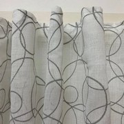 Tenda Circle bianco, passanti nascosti 180x300 cm