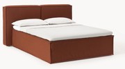 Letto boxspring in bouclé Lennon