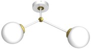 Lampadario a plafone JOY 2xE14/40W/230V bianco/oro