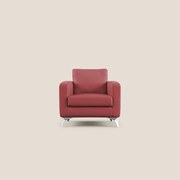 Orione Poltroncina in ecopelle moderna e impermeabile T04 rosso