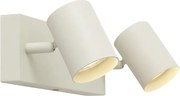 Faretto da soffitto moderno beige 2 luci regolabile - Jeana