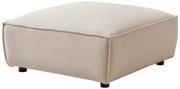 Pouf in Velluto a coste Beige - BORORE di Pascal Morabito