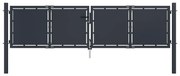Cancello Per Giardino İn Acciaio 300x75 Cm Antracite /