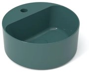 Lavabo da appoggio tondo in ceramica multicolore