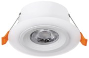 Faretto Ad Incasso Contemporaneo Calonge Policarbonato Bianco Led 4,8W