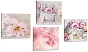 Set di quadri – Cesti vintage con fiori