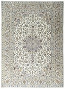 Kashan Tappeto persiano 330x240 Beige (Iran) Annodato A Mano