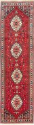 Yalameh Tappeto 310x80 Rosso (Iran) Annodato A Mano