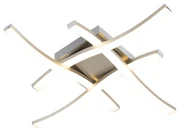 Plafoniera quadrata di design in acciaio con LED - Onda