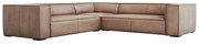 Divano angolare in pelle marrone chiaro (variabile) Madame - Windsor &amp; Co Sofas