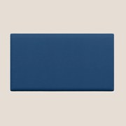 Testata pannello a muro piccola di varie dimensioni in microfibra smacchiabile T11 blu