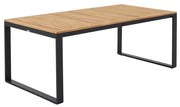 Tavolo da pranzo per giardino NATERIAL in alluminio con piano in teak teak naturale per 8 persone 100x200cm