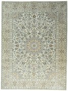 Kashan Tappeto persiano 410 x 300 Verde (Iran) Annodato A Mano