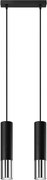 Sollux SL.0941 - Lampadario a sospensione con filo LOOPEZ 2xGU10/10W/230V nero/cromo