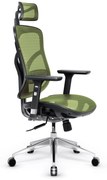 Sedia ergonomica Diablo V-Basic: nero e verde