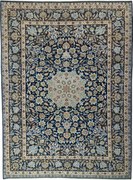 Najafabad Tappeto persiano 300 x 400 Blu (Iran) Annodato A Mano