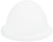 Vetro di ricambio per lampadario E27 diametro 19 cm bianco