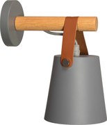 Lampada Da Muro Da Parete Metallico Con Cintura Grigio APP468-1W GREY