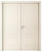 Porta doppia anta battente Twin beige L 160 x H 210 cm destra