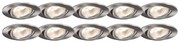 Set di 10 faretti incassati orientabili in alluminio - Cisco