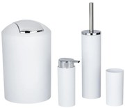 Set di accessori per il bagno bianco in plastica Calvo – Wenko