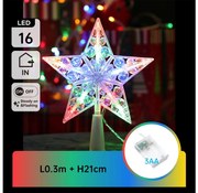 Aigostar - Stella decorativa natalizia LED RGBY 16xLED/3xAA