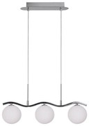 Lampadario a sospensione con filo RAMON 3xG9/40W/230V cromo lucido