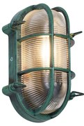 Lampada da parete da esterno verde ovale IP44 - Noutica