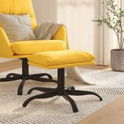 Poggiapiedi Giallo Senape 60x60x36 Cm İn Tessuto /