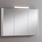 Pensile con luce Akira cemento chiaro L 100 x H 70 x P 15.5 cm