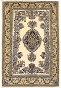 Ghom Tappeto persiano 110 x 160 Beige (Iran) Annodato A Mano